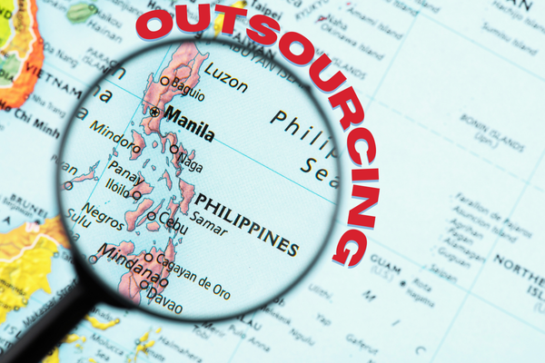 Map of the Philippines spotlighting Manila, showcasing the value of Philippines outsourcing companies.