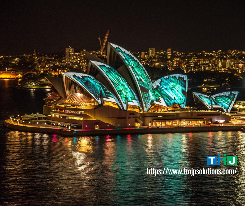 A photo of the Sydney Opera House representing Australia